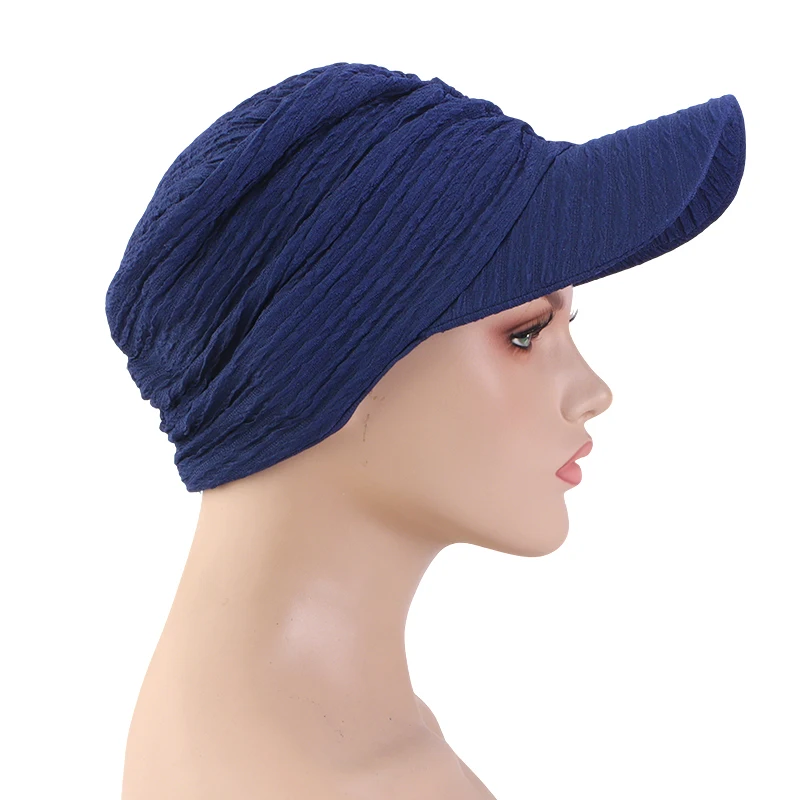 New Fashion Baseball Hijab Cap For Women Bonnet Voile Muslim Sun Hat Scarf Wrap Baseball Caps Trendy Bandana Hijab Bonnet Turban