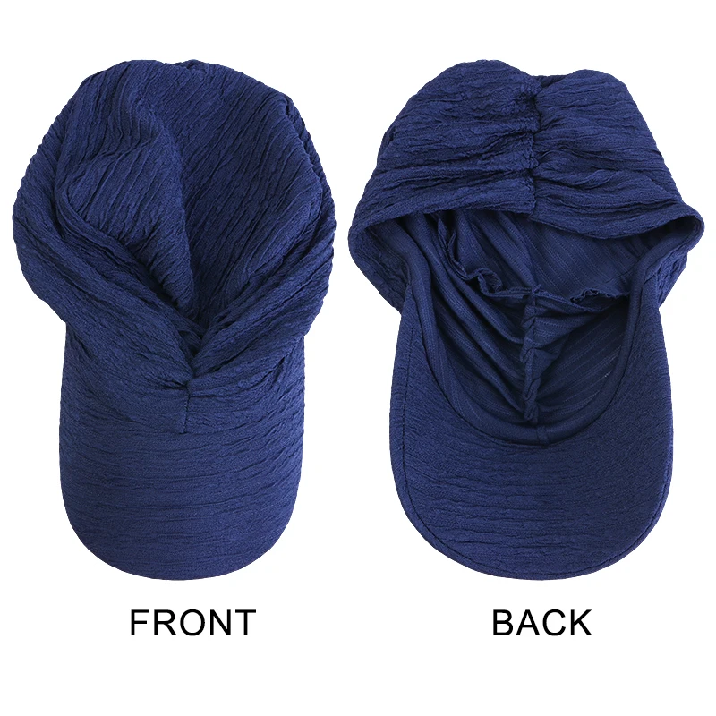 New Fashion Baseball Hijab Cap For Women Bonnet Voile Muslim Sun Hat Scarf Wrap Baseball Caps Trendy Bandana Hijab Bonnet Turban