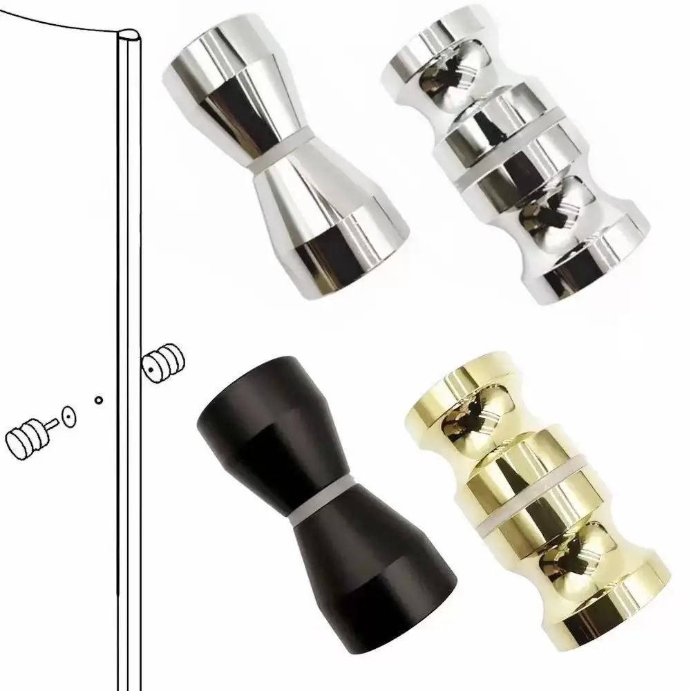 Stylish Shower Glass Door Handle,Sliding Shower Doors Knob,Double Sided Pull Hardware Replacement Parts for Bathroom Glass Doors
