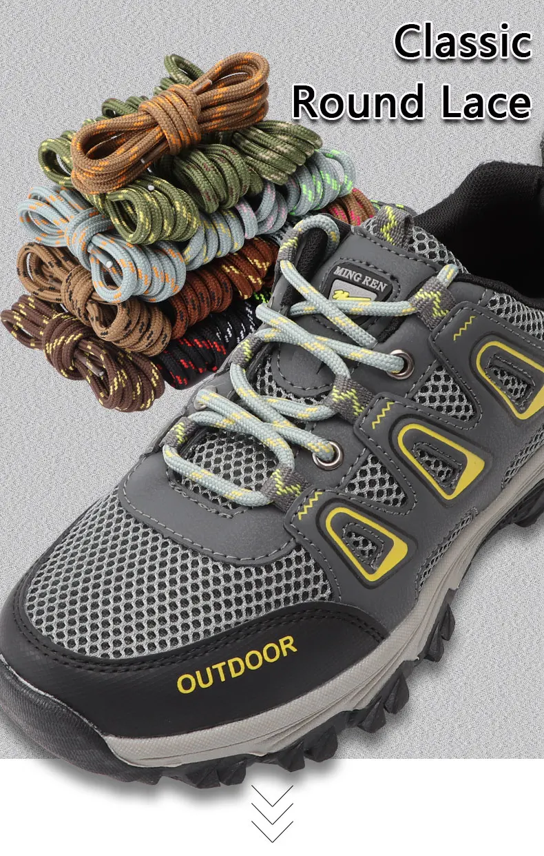 2 Pairs NEW 4.5mm Diameter Round German Training Hiking Shoe Laces Heavy Duty Work Boots Shoelaces for Men and Women
