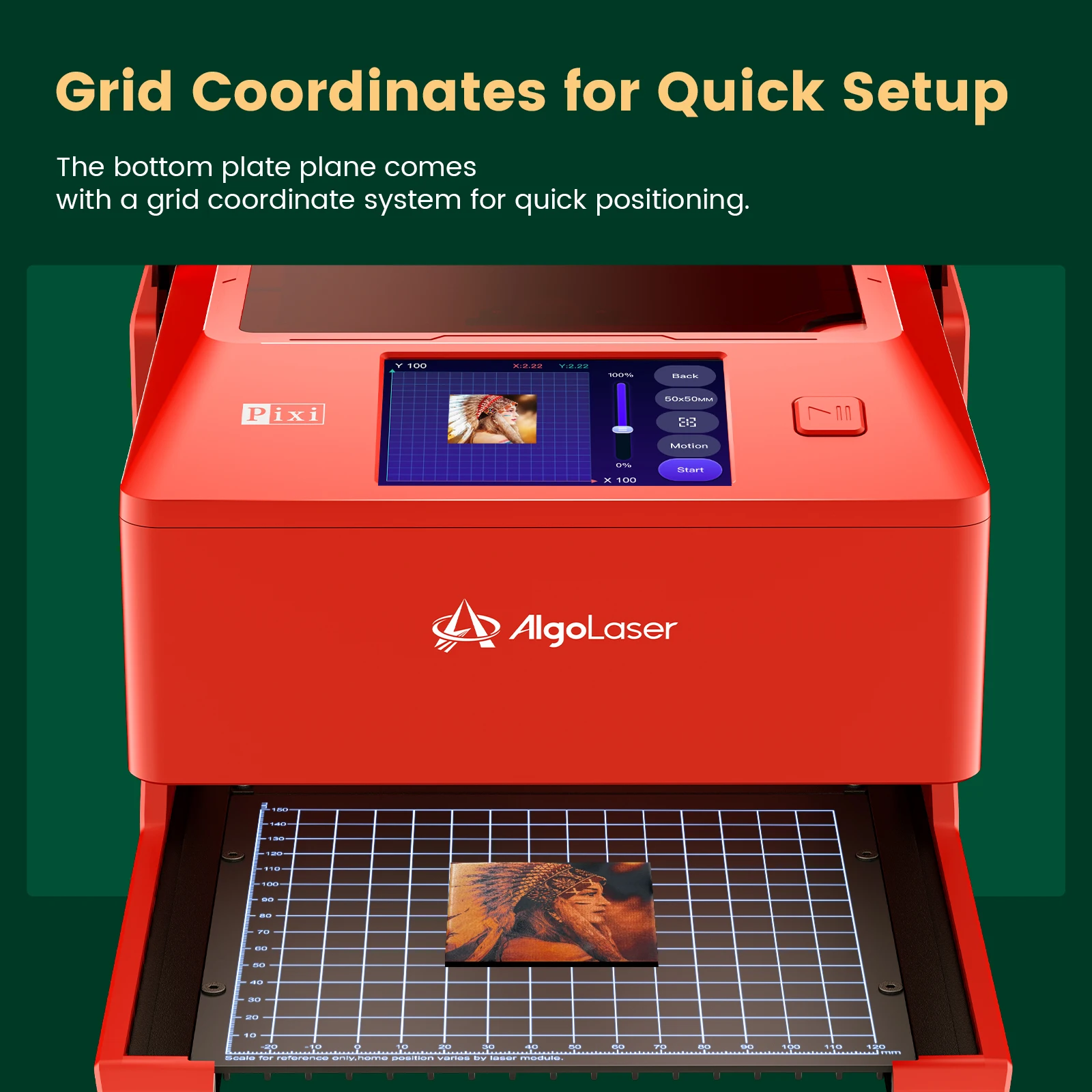 AlgoLaser 5W AlgoOS 2.6 Latest Version AlgoSketch/AlgoType Smart Engraving Portable Easy to Use Laser Engraving Cutting Machine