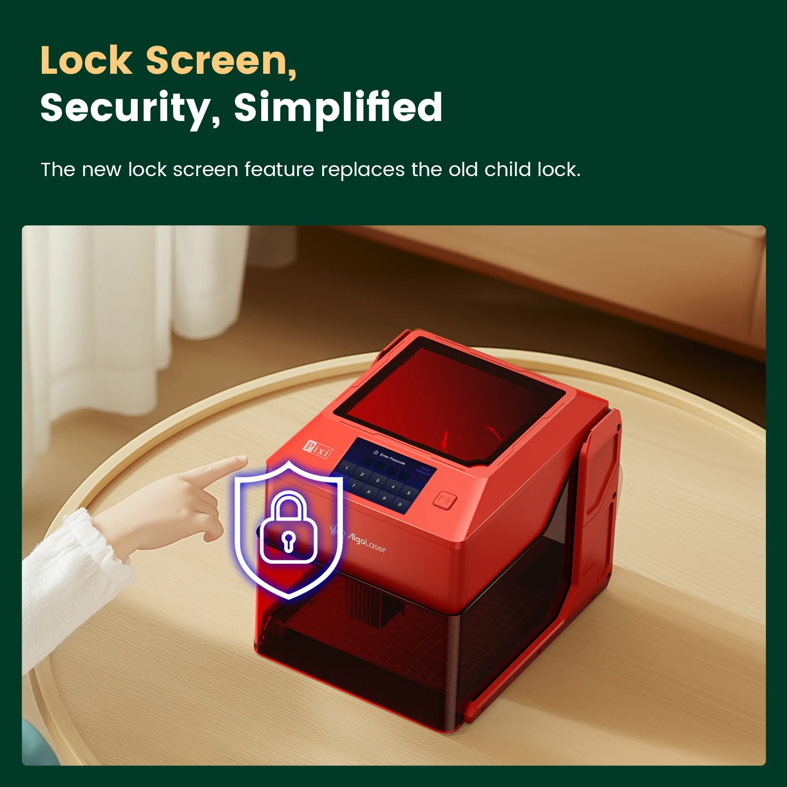 AlgoLaser 5W AlgoOS 2.6 Latest Version AlgoSketch/AlgoType Smart Engraving Portable Easy to Use Laser Engraving Cutting Machine