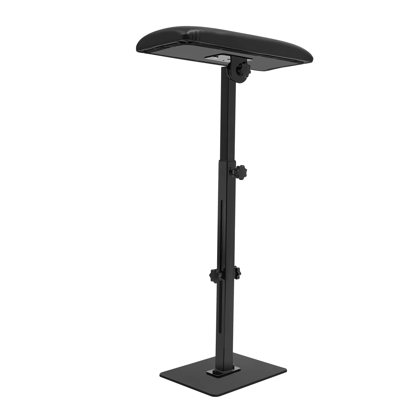 Adjustable Armrest Stand for Tattoo Salon with PU Soft Pad, Aluminum Alloy Base Beauty Studio Portable Hand Arm Rest Holder