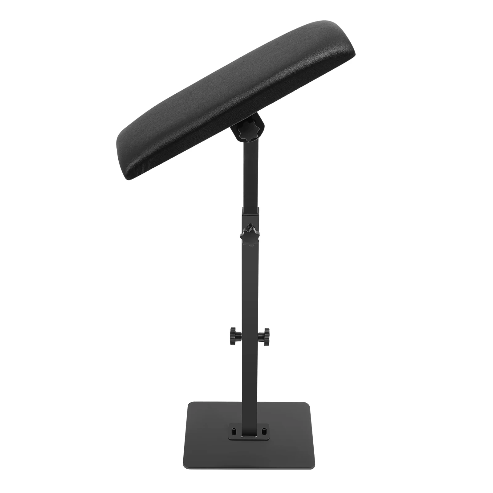 Adjustable Armrest Stand for Tattoo Salon with PU Soft Pad, Aluminum Alloy Base Beauty Studio Portable Hand Arm Rest Holder