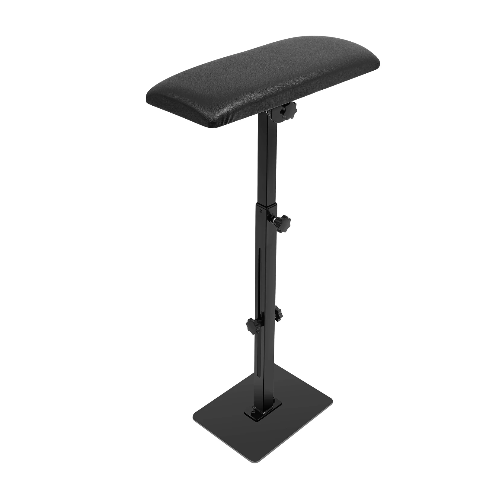 Adjustable Armrest Stand for Tattoo Salon with PU Soft Pad, Aluminum Alloy Base Beauty Studio Portable Hand Arm Rest Holder