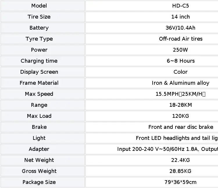 Hidoes C5 Electric Bike 250W Motor 36V 10.4AH Adult Foldable E Bike 14-inch 18-28km 25 km/h Electric Bicycle Cheap