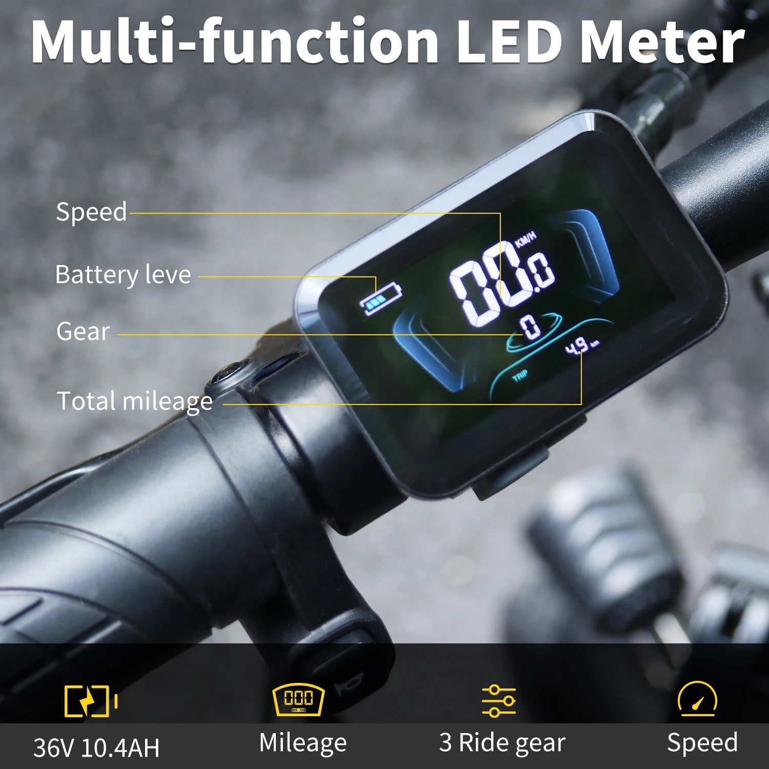 Hidoes C5 Electric Bike 250W Motor 36V 10.4AH Adult Foldable E Bike 14-inch 18-28km 25 km/h Electric Bicycle Cheap