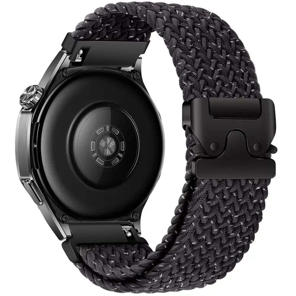22mm 20mm Braided Nylon Loop Strap for Redmi Watch 5 Active/Lite Parachute Buckle Comfortable Band for Amazfit Active 3-2 Bip 6-