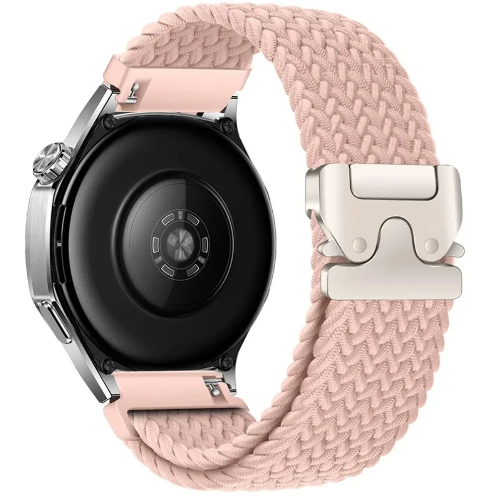 22mm 20mm Braided Nylon Loop Strap for Redmi Watch 5 Active/Lite Parachute Buckle Comfortable Band for Amazfit Active 3-2 Bip 6-
