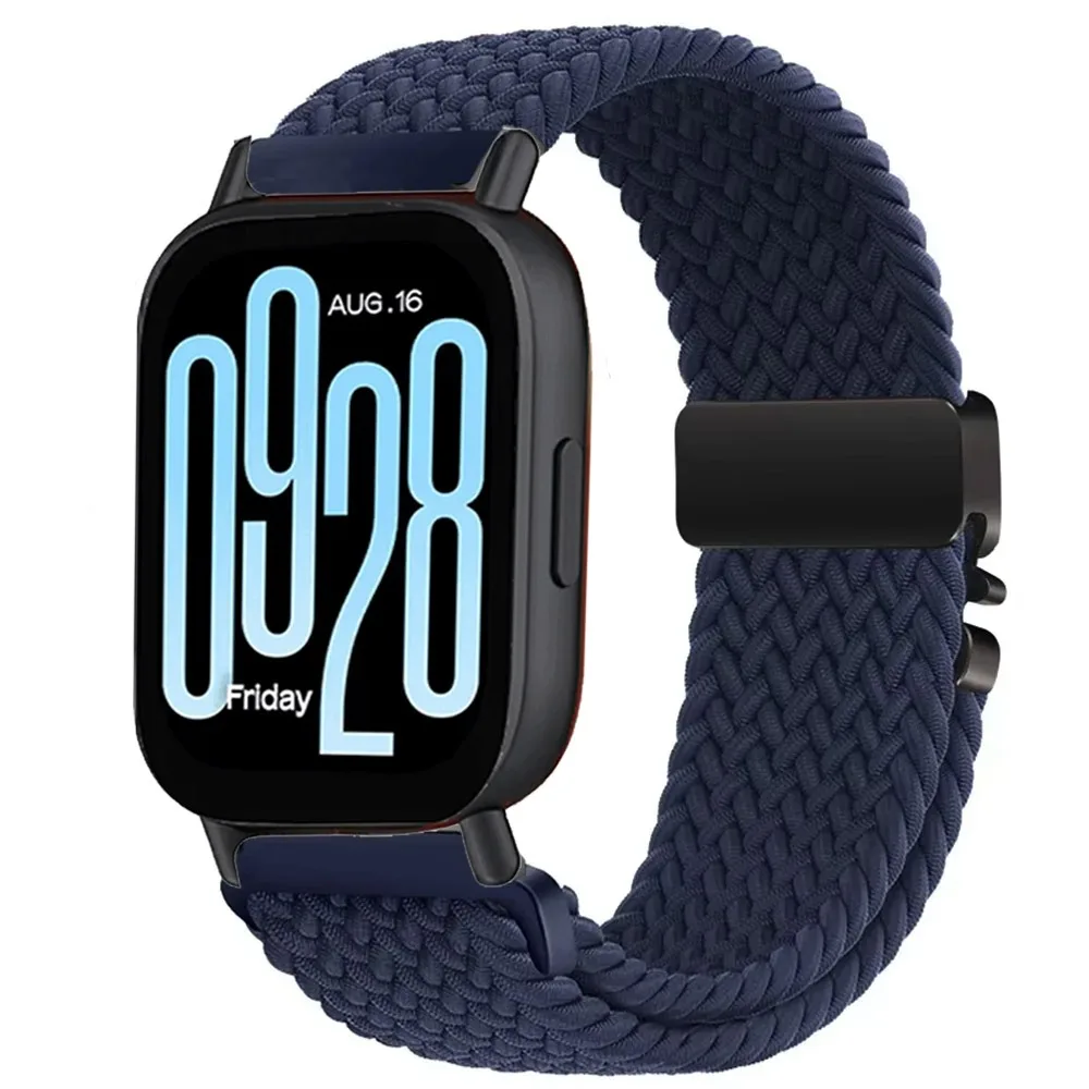 22mm 20mm Braided Nylon Loop Strap for Redmi Watch 5 Active/Lite Parachute Buckle Comfortable Band for Amazfit Active 3-2 Bip 6-