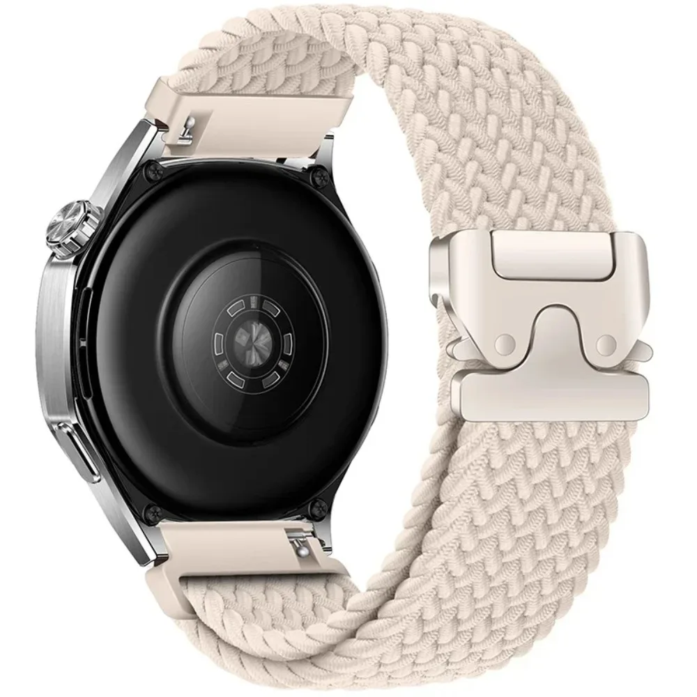 22mm 20mm Braided Nylon Loop Strap for Redmi Watch 5 Active/Lite Parachute Buckle Comfortable Band for Amazfit Active 3-2 Bip 6-