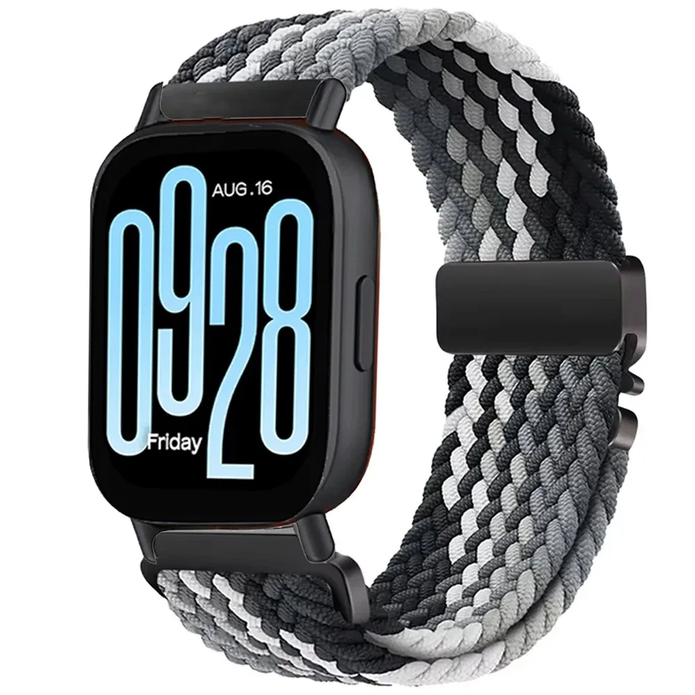 22mm 20mm Braided Nylon Loop Strap for Redmi Watch 5 Active/Lite Parachute Buckle Comfortable Band for Amazfit Active 3-2 Bip 6-