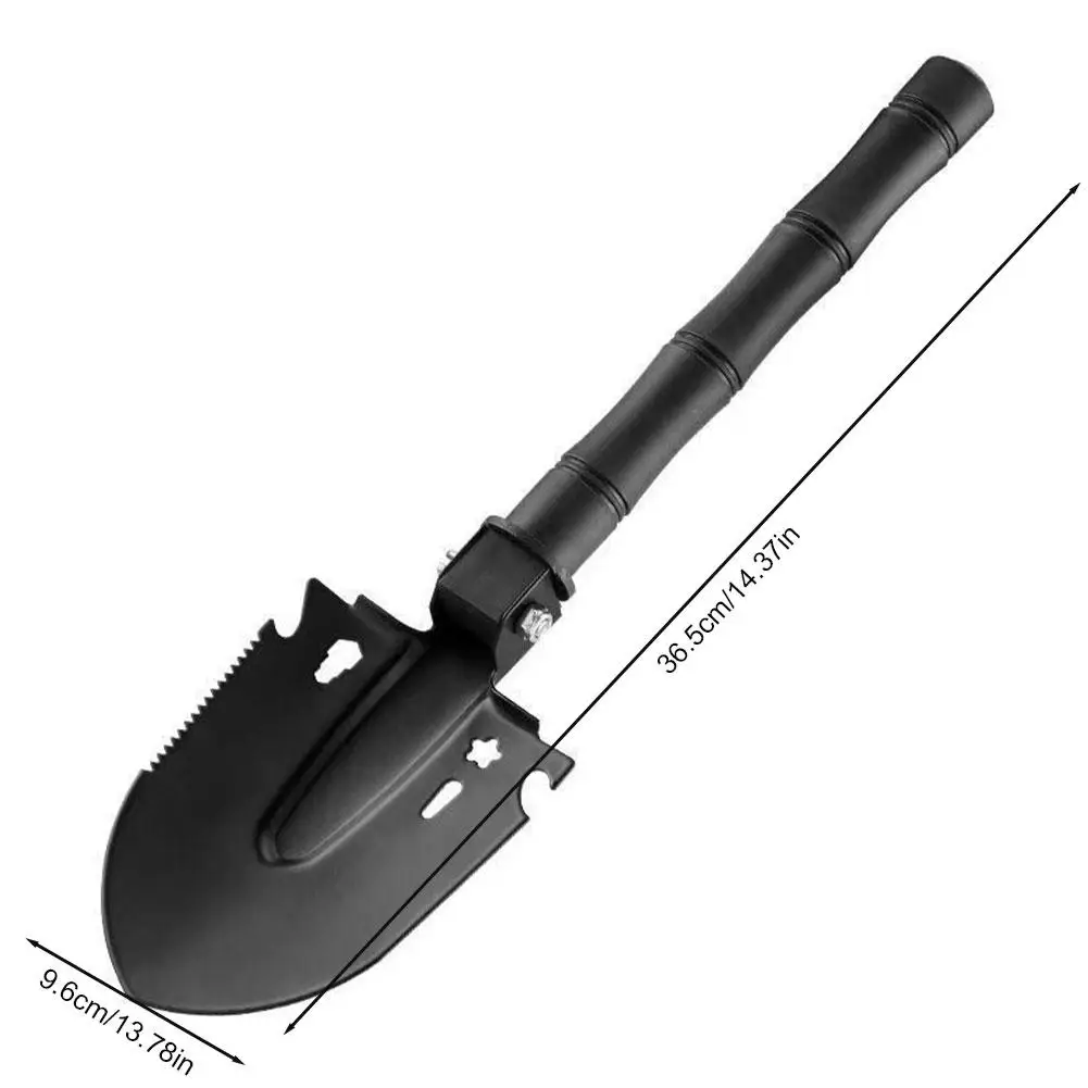 Survival Shovel Multi-Tool, Portable Engineer Shovel for Disaster Recovery,Car Emergency,Camping,Digging,and Gardening