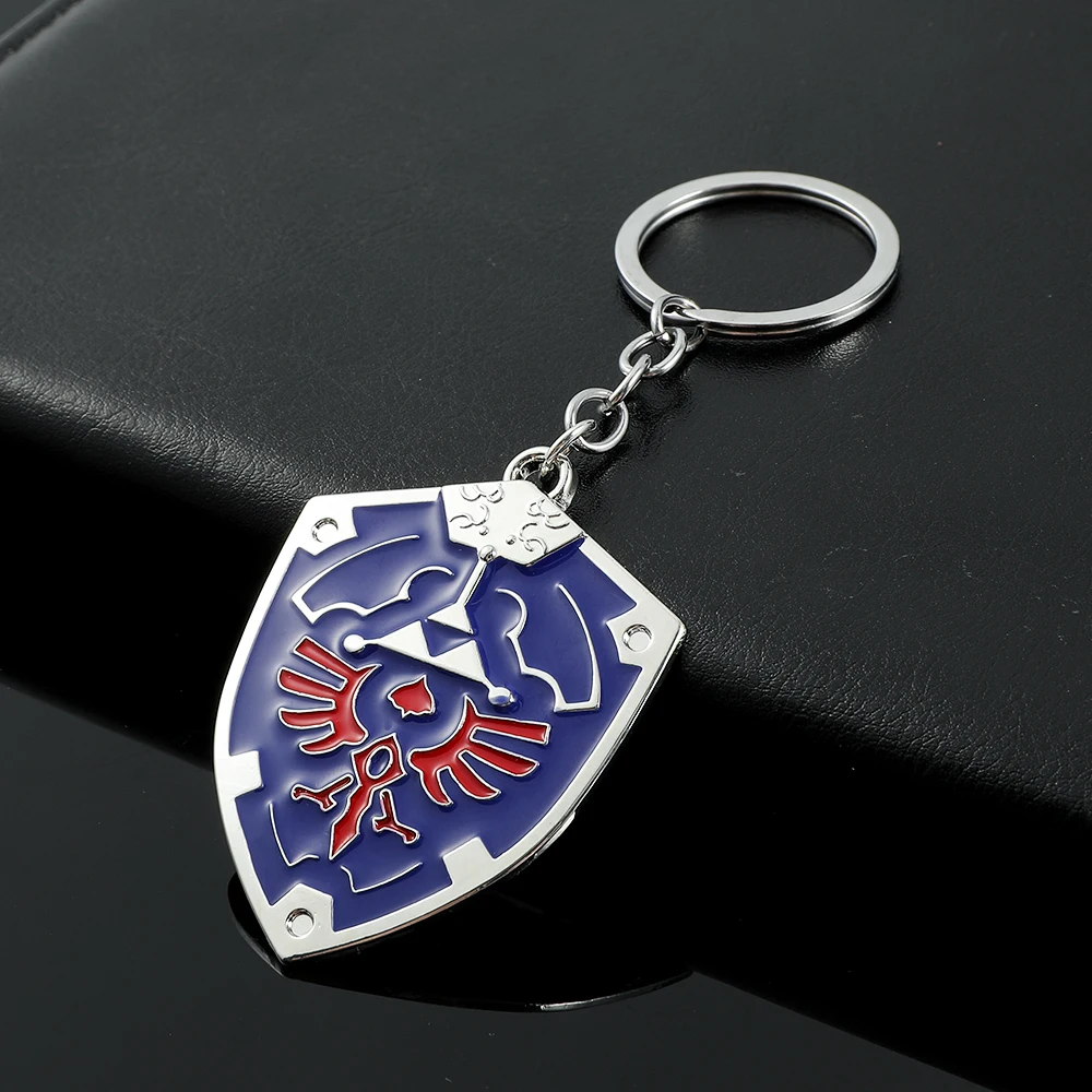 The Legend of Zeldas Pendant Keyring for Men Women Vintage Triforce Triangle Amulet Key Chain Cosplay Party Gifts