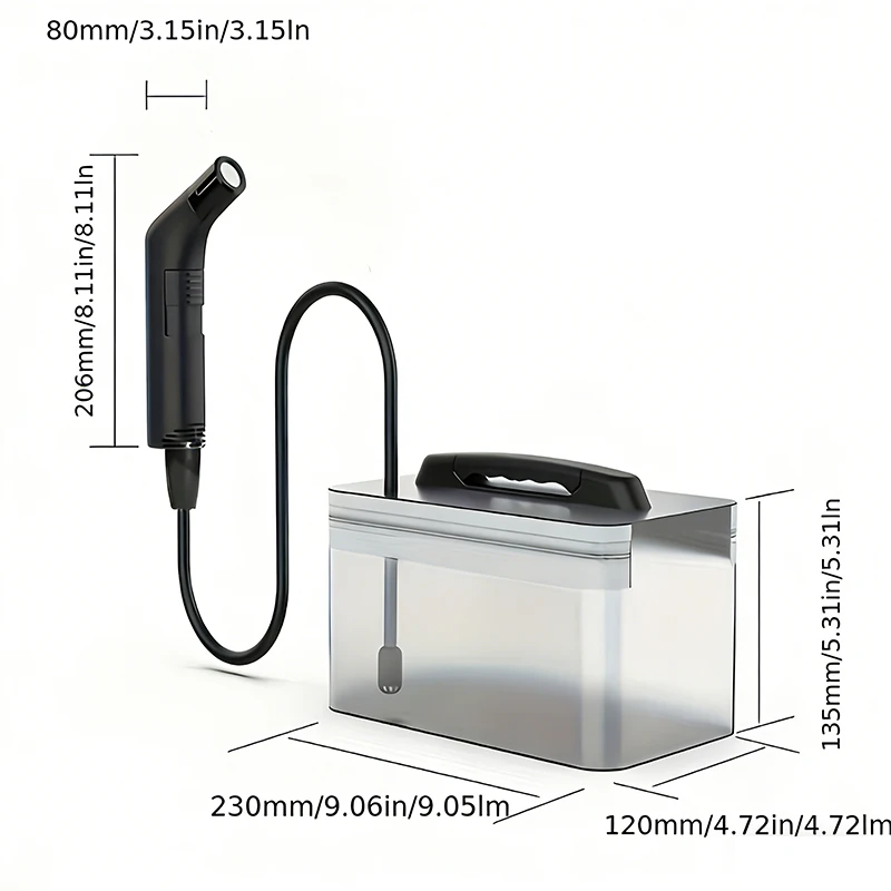 Portable Electric Bidet Sprayer Handheld with 2-Level Pressure Adjustment Rechargeable Personal Hygiene for Travel