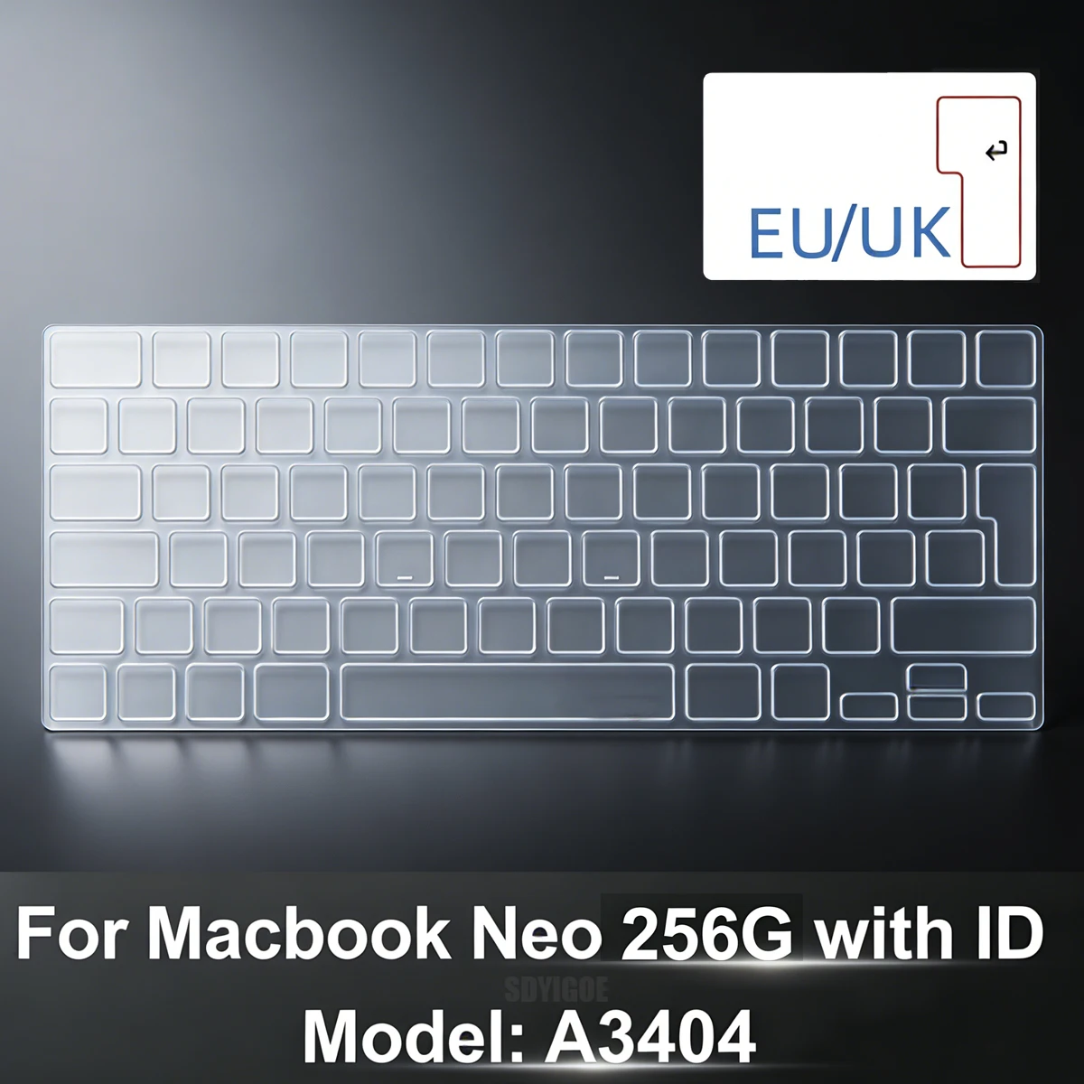 TPU Keyboard Cover for MacBook Neo13 A18 Chip A3404, US & EU Layout Compatible, Ultra-Thin Clear Transparent Keyboard Protector
