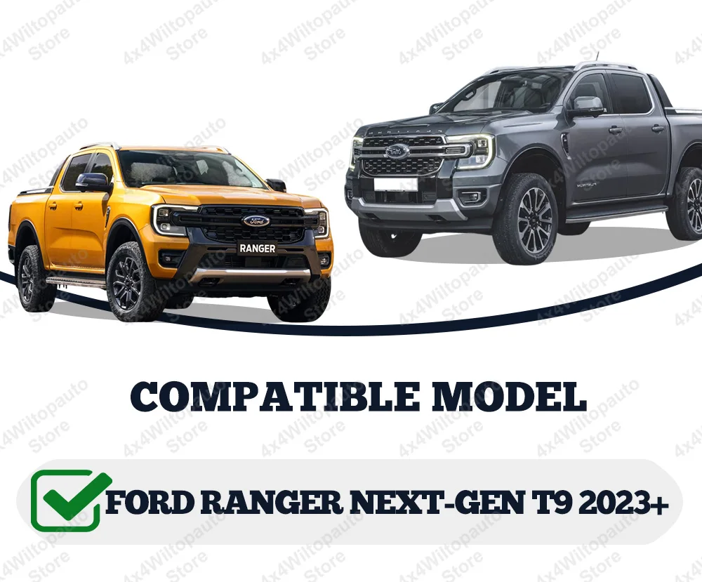 Window Visor Smoke Black Wind Visor For Ford Ranger T9 2023 2024 2025 2026 Sun Rain Deflector Guards NEXT GEN Car Accessories