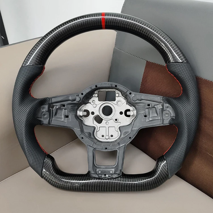 Sport Style Steering Wheel for Volkswagen Golf Mk7 7.5 Gti Gtr Gte Tiguan 2013-2019 Upgrade Accessories Interior Modification