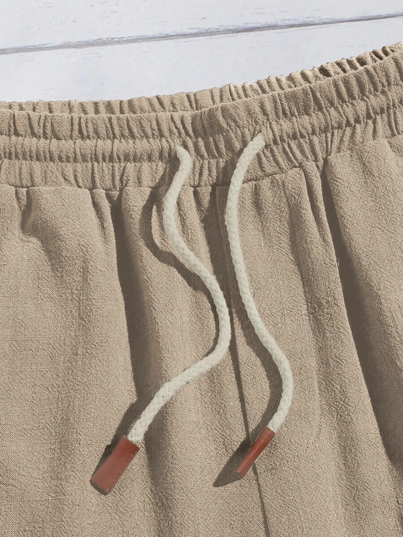 Summer thin linen shorts for men, loose and casual, five-inch pants, cotton and linen, breathable, suitable for beach and sports