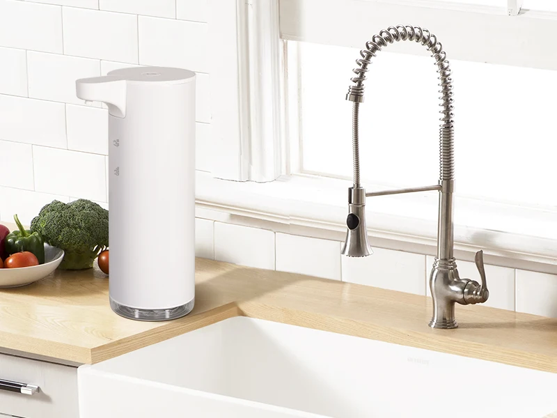 LAOPAO Stainless Steel Automatic Soap Dispenser with LED Lighting Contact Kitchen and Bathroom Hygienic Soap Dispenser