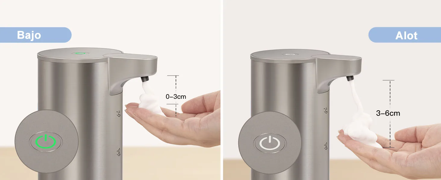LAOPAO Stainless Steel Automatic Soap Dispenser with LED Lighting Contact Kitchen and Bathroom Hygienic Soap Dispenser