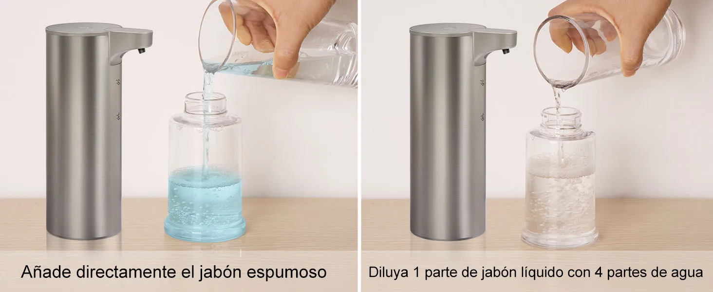 LAOPAO Stainless Steel Automatic Soap Dispenser with LED Lighting Contact Kitchen and Bathroom Hygienic Soap Dispenser