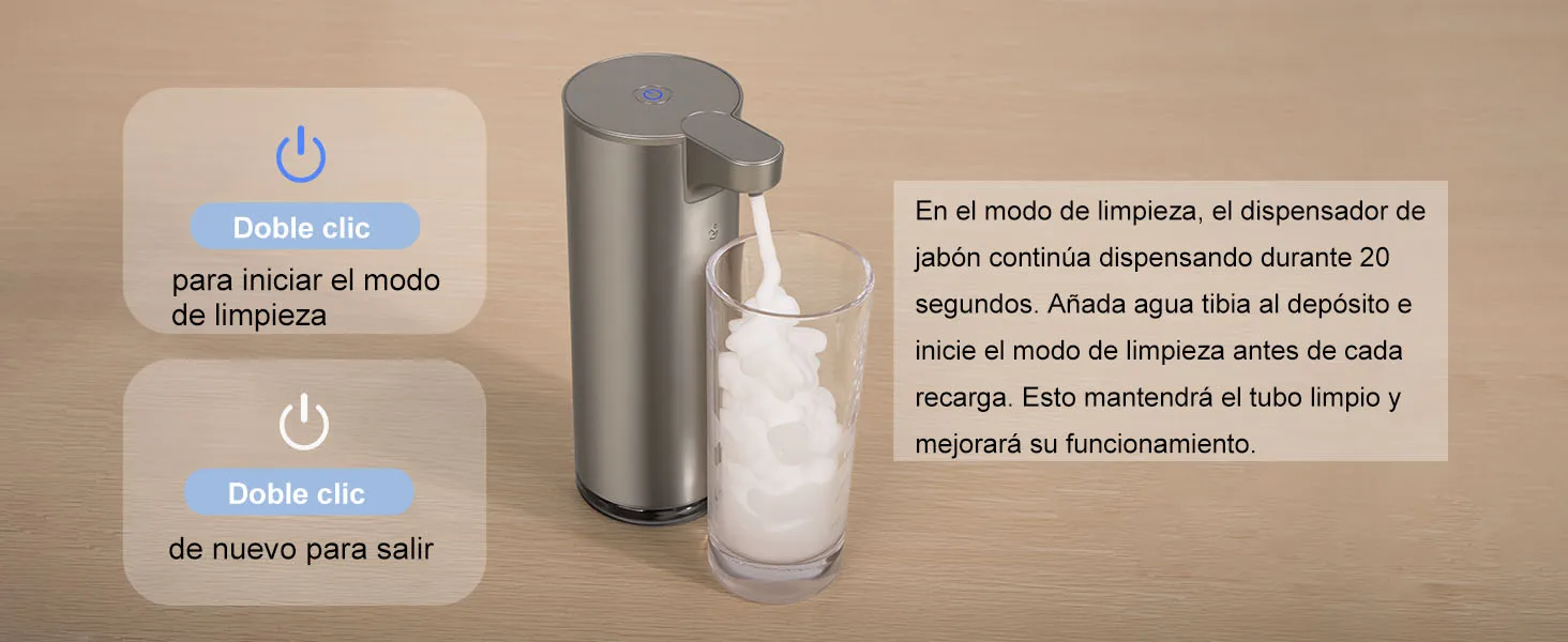 LAOPAO Stainless Steel Automatic Soap Dispenser with LED Lighting Contact Kitchen and Bathroom Hygienic Soap Dispenser