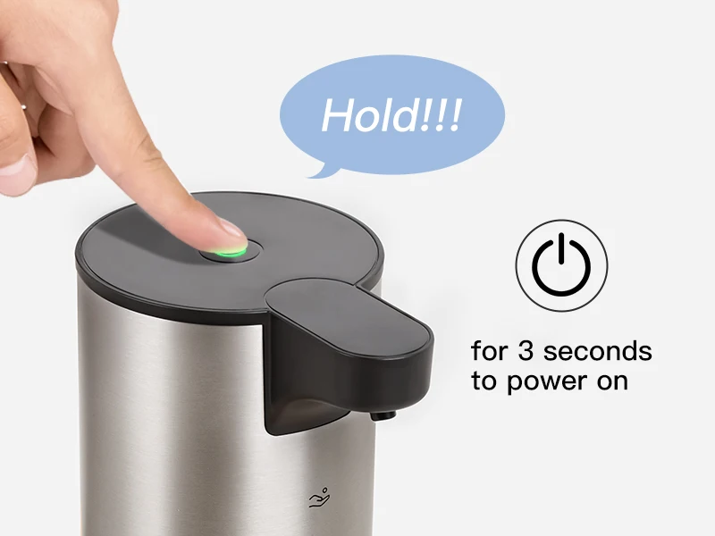 LAOPAO Stainless Steel Automatic Soap Dispenser with LED Lighting Contact Kitchen and Bathroom Hygienic Soap Dispenser