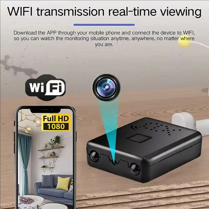 XD WIFI 1080P Mini Camera Built-in Battery IP Remote Monitoring Camcorders IR Night Vision Body Cam Invisible Espia Cam