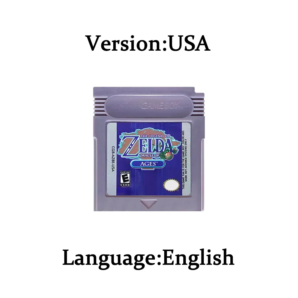 GBC Card 16 Bit Video Game Cartridge Console Card for Gameboy Awakening Oracle of Seasons Classic Game English Version