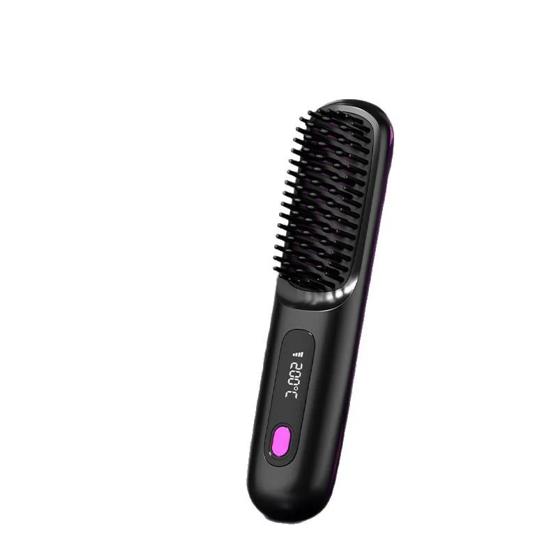 New Cross Border Wireless Straightening Comb, Negative Ion Straightening Comb, Wireless Straight Roll Portable Straightening Cur