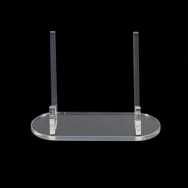 10pcs Transparent Display Stand Acrylic Badge Pins Storage Holder Multi-purpose Display Stand Desktop Medal Photo Card Display