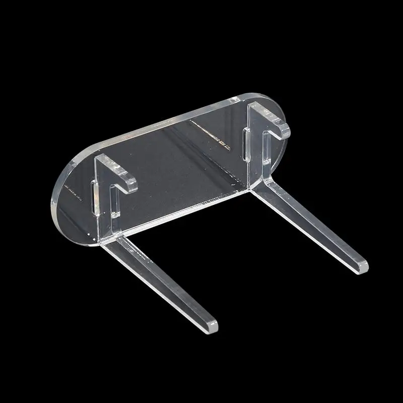 10pcs Transparent Display Stand Acrylic Badge Pins Storage Holder Multi-purpose Display Stand Desktop Medal Photo Card Display