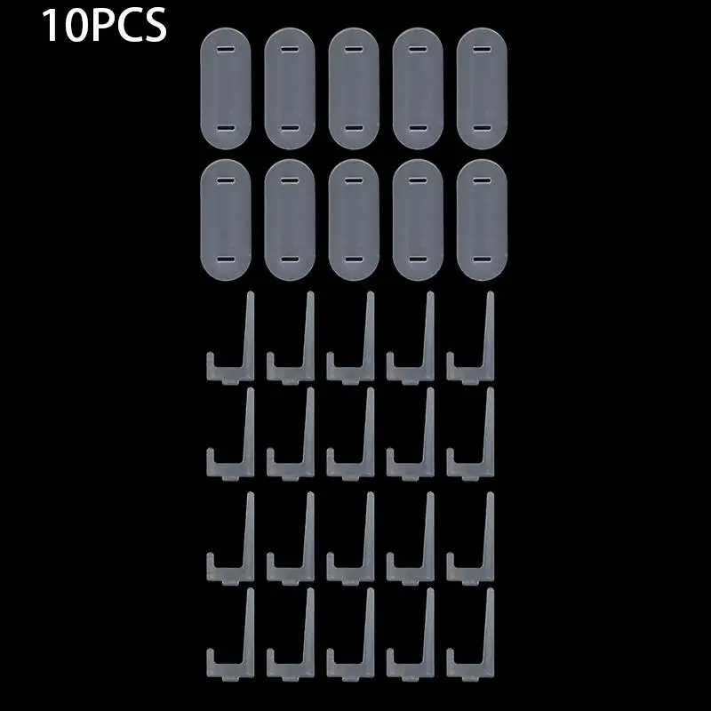 10pcs Transparent Display Stand Acrylic Badge Pins Storage Holder Multi-purpose Display Stand Desktop Medal Photo Card Display