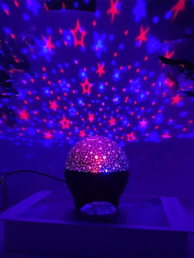 LED Lights Projector Starry Sky Night Light Projector Baby Lamp Decor Starry Moon Galaxy Projector for Kids Bedroom Decoration