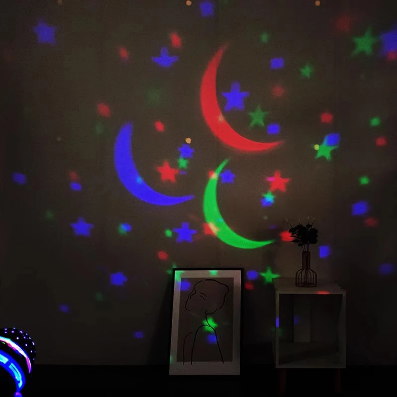 LED Lights Projector Starry Sky Night Light Projector Baby Lamp Decor Starry Moon Galaxy Projector for Kids Bedroom Decoration