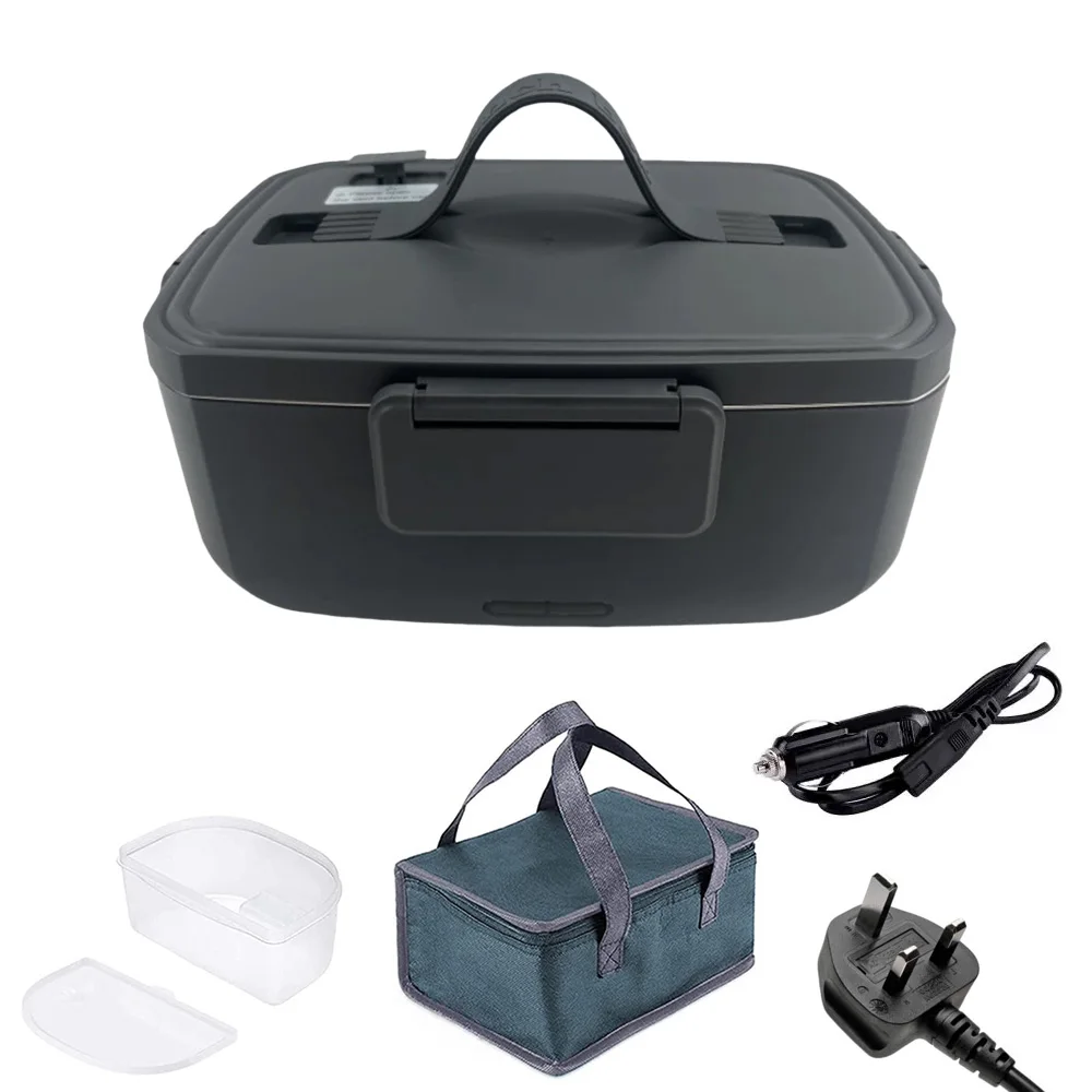 New Electric Lunch Box Portable With Thermal Bag 2L No Added Water Food Heater Box Bento Warmer for Travel Car Truck Home Office