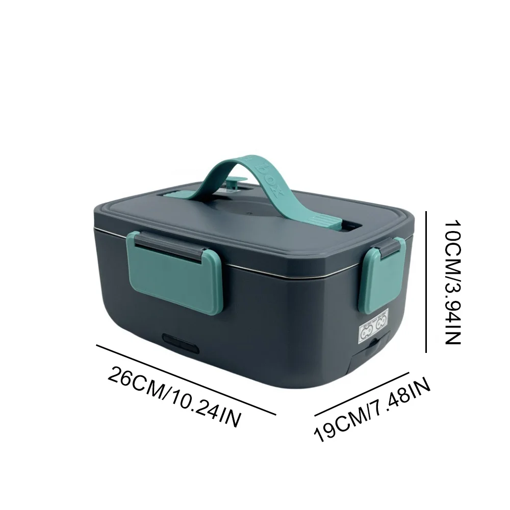 New Electric Lunch Box Portable With Thermal Bag 2L No Added Water Food Heater Box Bento Warmer for Travel Car Truck Home Office