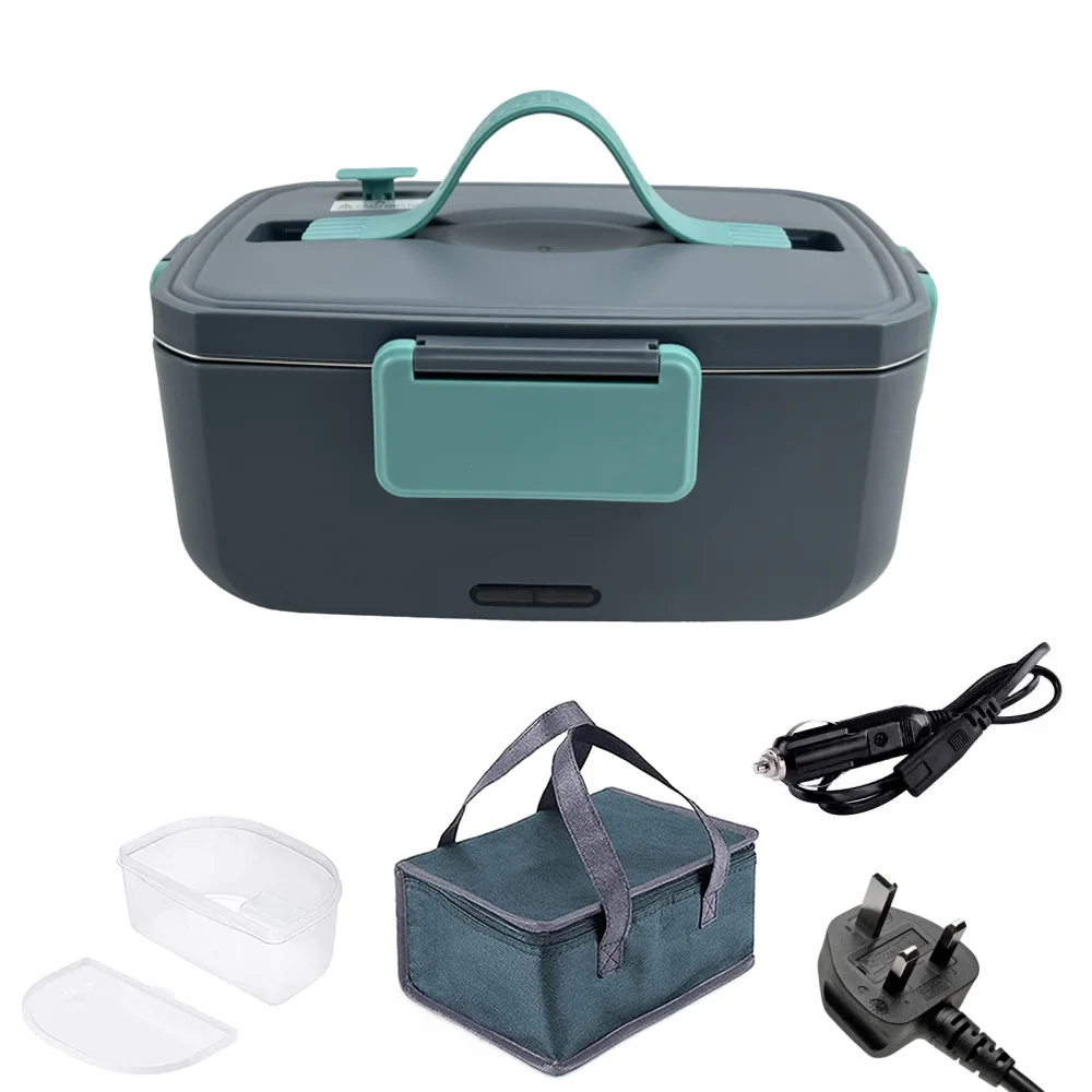 New Electric Lunch Box Portable With Thermal Bag 2L No Added Water Food Heater Box Bento Warmer for Travel Car Truck Home Office