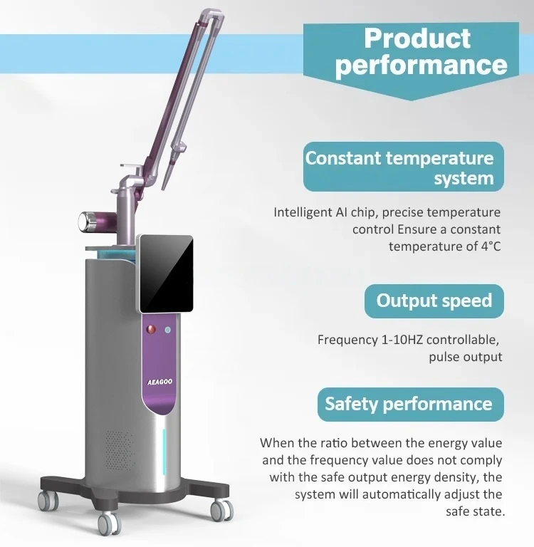 2026 Fractional CO2 Laser Machine 10600nm Professional CO2 Laser Beauty Machine for Scar Removal Skin Tightening Acne Treatment