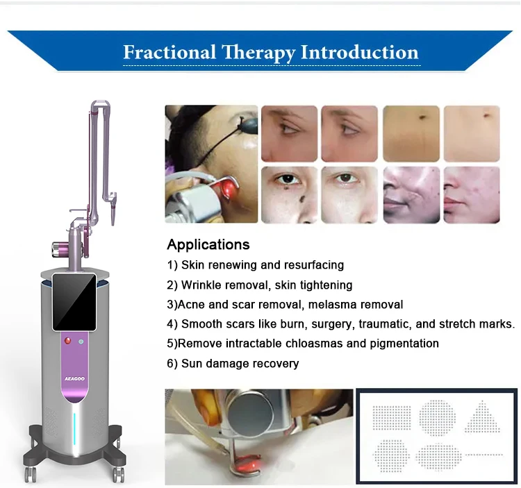 2026 Fractional CO2 Laser Machine 10600nm Professional CO2 Laser Beauty Machine for Scar Removal Skin Tightening Acne Treatment