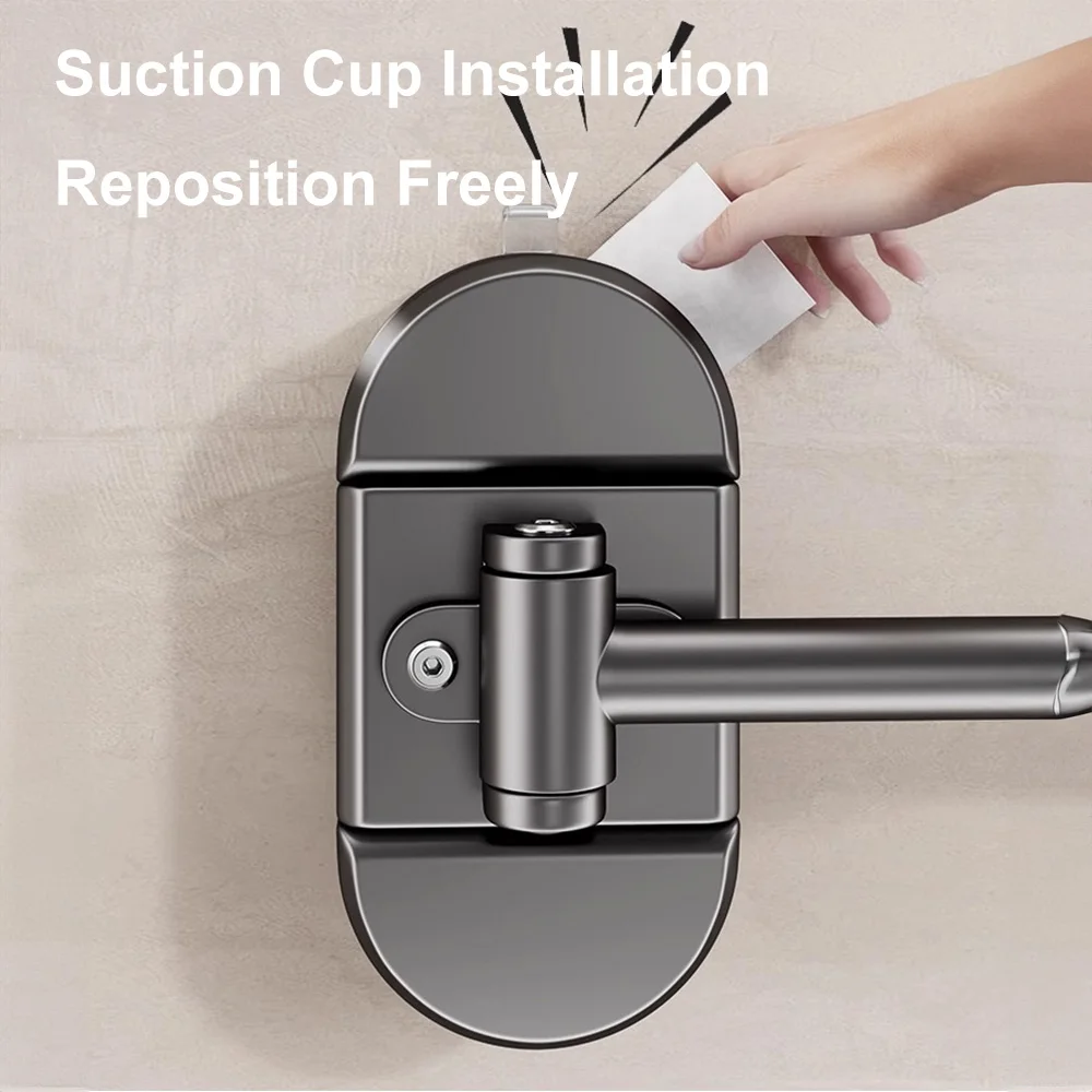 8 inch Wall Folding Mounted Makeup Mirror Double Side 3X No Drilling Adjustable Vanity Mirror for Bathroom & Bedroom