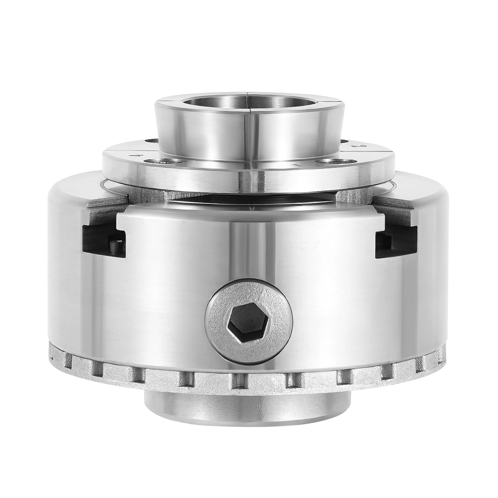 Wood Lathe Chuck 4-Jaw 3.78" Diameter Turning Machine Accessories Self-Centering Tool with Wrenches Screw for Woodworking