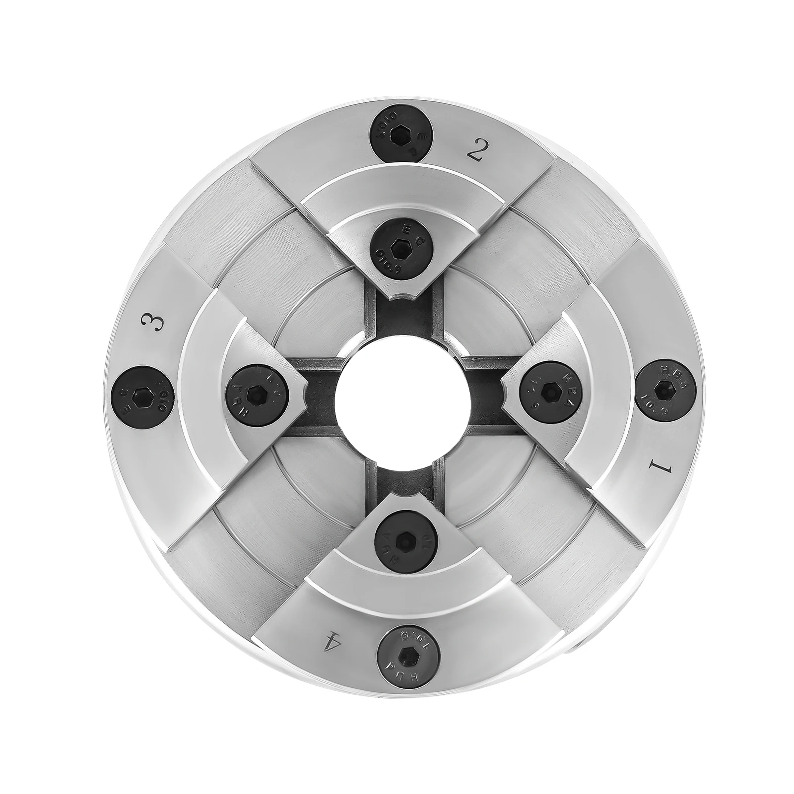 Wood Lathe Chuck 4-Jaw 3.78" Diameter Turning Machine Accessories Self-Centering Tool with Wrenches Screw for Woodworking