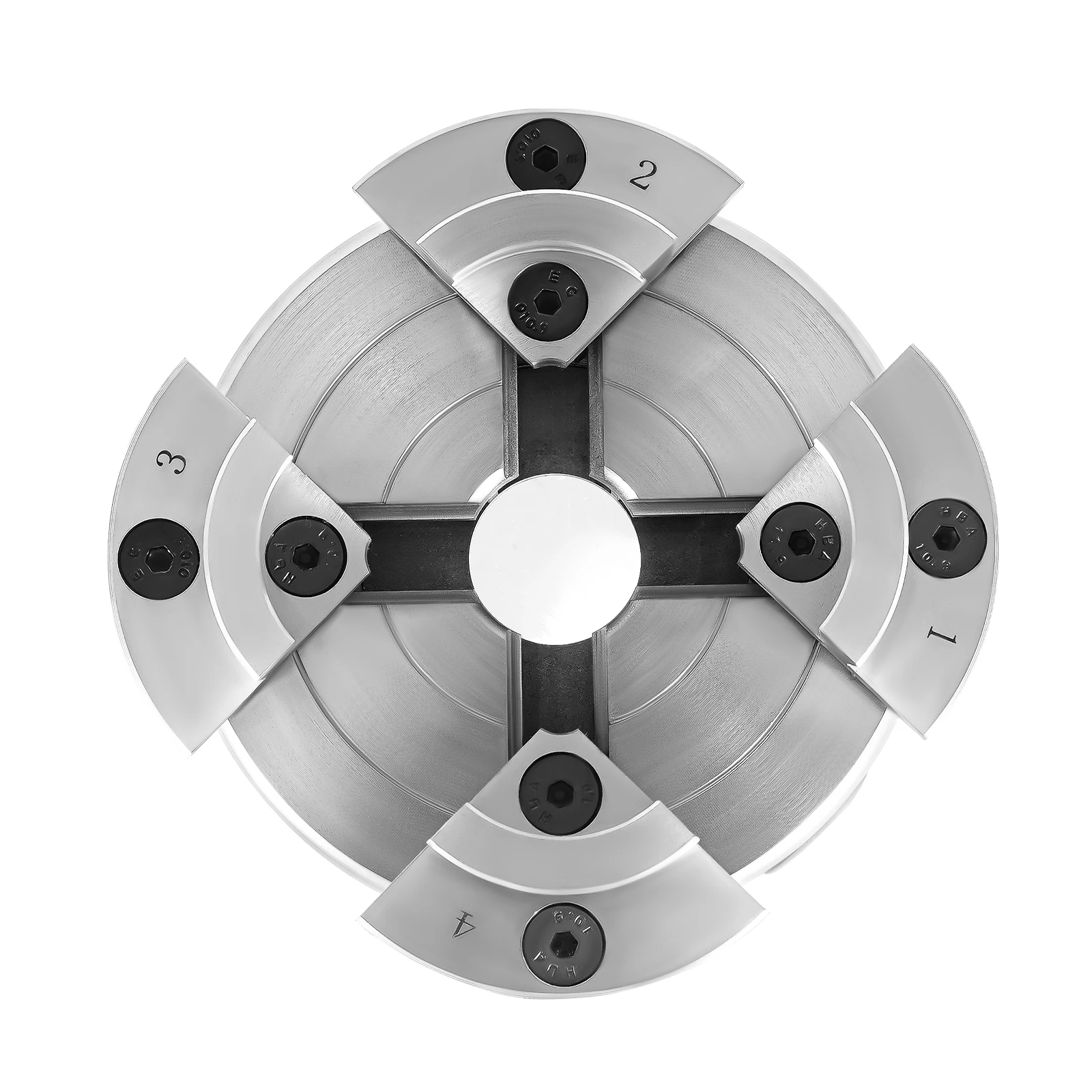 Wood Lathe Chuck 4-Jaw 3.78" Diameter Turning Machine Accessories Self-Centering Tool with Wrenches Screw for Woodworking