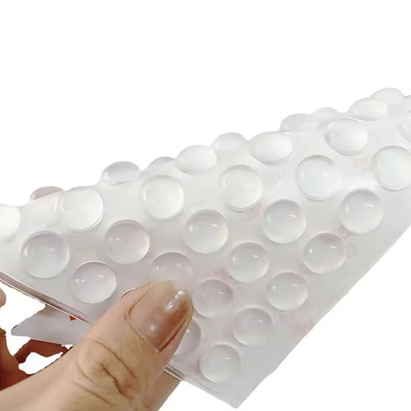 100pcs Soft Silicone Rubber Anti Slip Bumpers Feet Pads Damper Buffer Cabinet Bumpers Silicone Furniture Pads Drawer Door Pad