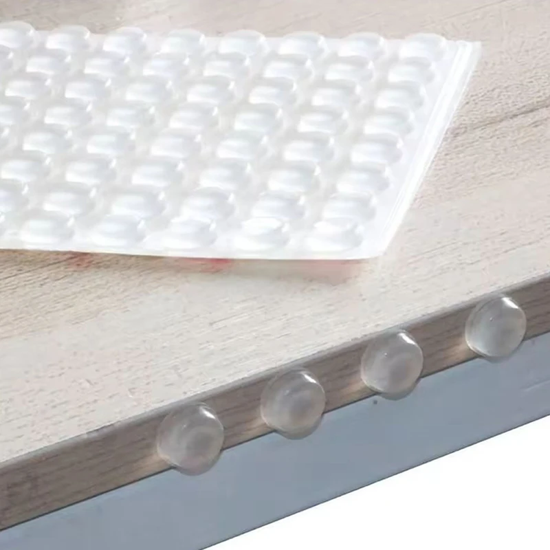 100pcs Soft Silicone Rubber Anti Slip Bumpers Feet Pads Damper Buffer Cabinet Bumpers Silicone Furniture Pads Drawer Door Pad