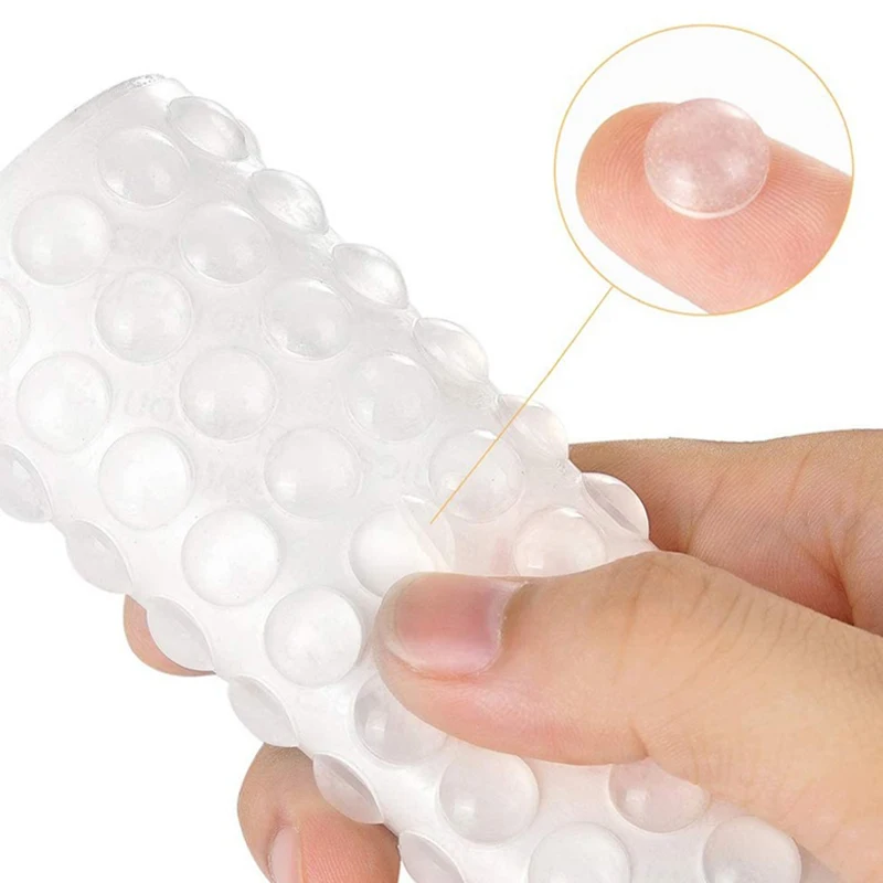 100pcs Soft Silicone Rubber Anti Slip Bumpers Feet Pads Damper Buffer Cabinet Bumpers Silicone Furniture Pads Drawer Door Pad