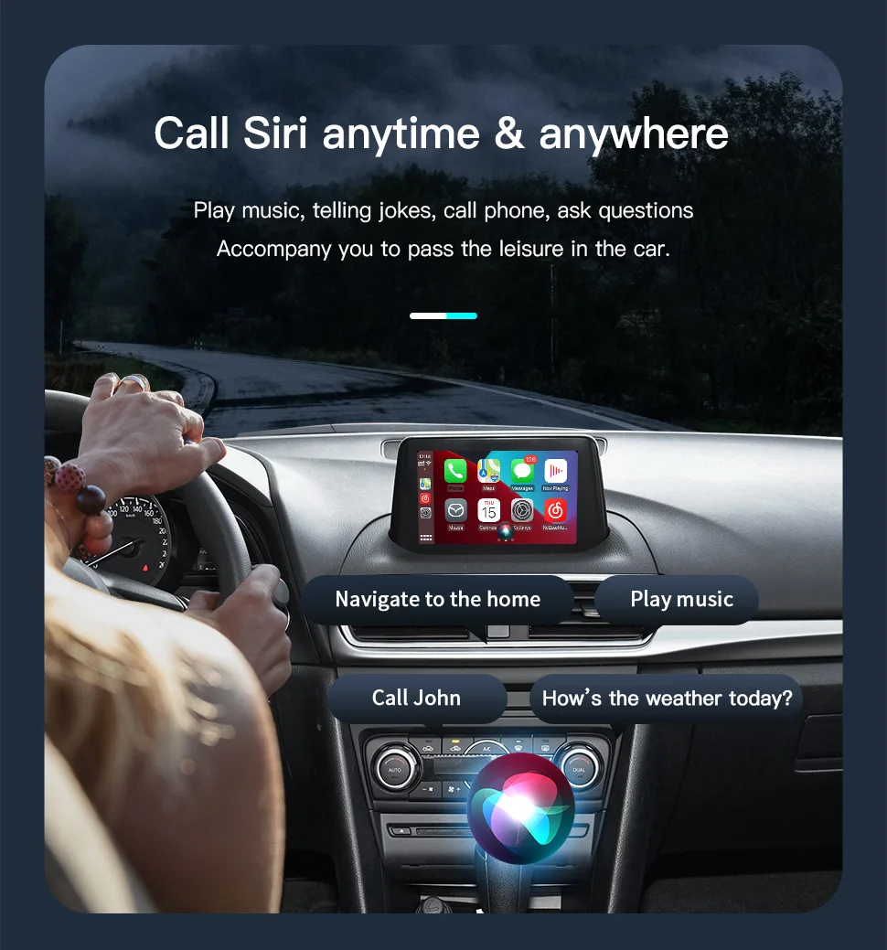 TYPE-C For Mazda P2.1 Wired or P3.1 Wireless carplay Android Auto adapter Demio Miata USB HUB 2 3 6 CX3 CX5 CX8 CX9 Retrofit Kit