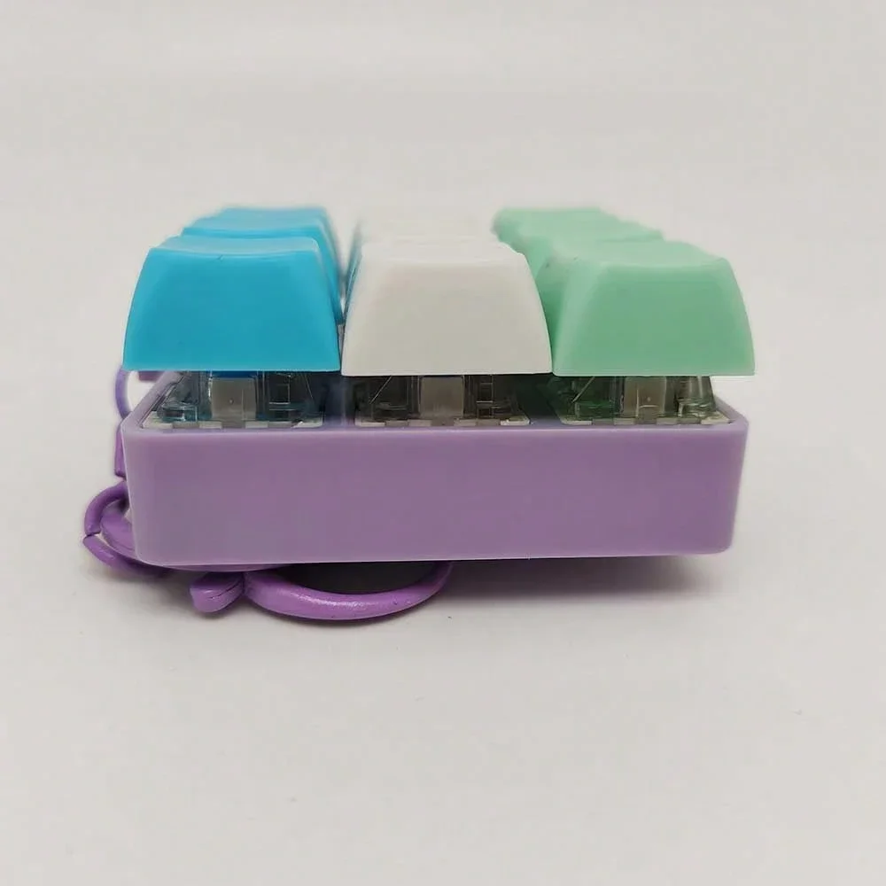 New Keyboard Fidget Toy, Fidget Clicker Keyboard Fidget Keychain, Button Fidget Gifts for Adults to Relieve Stress and Pass Time